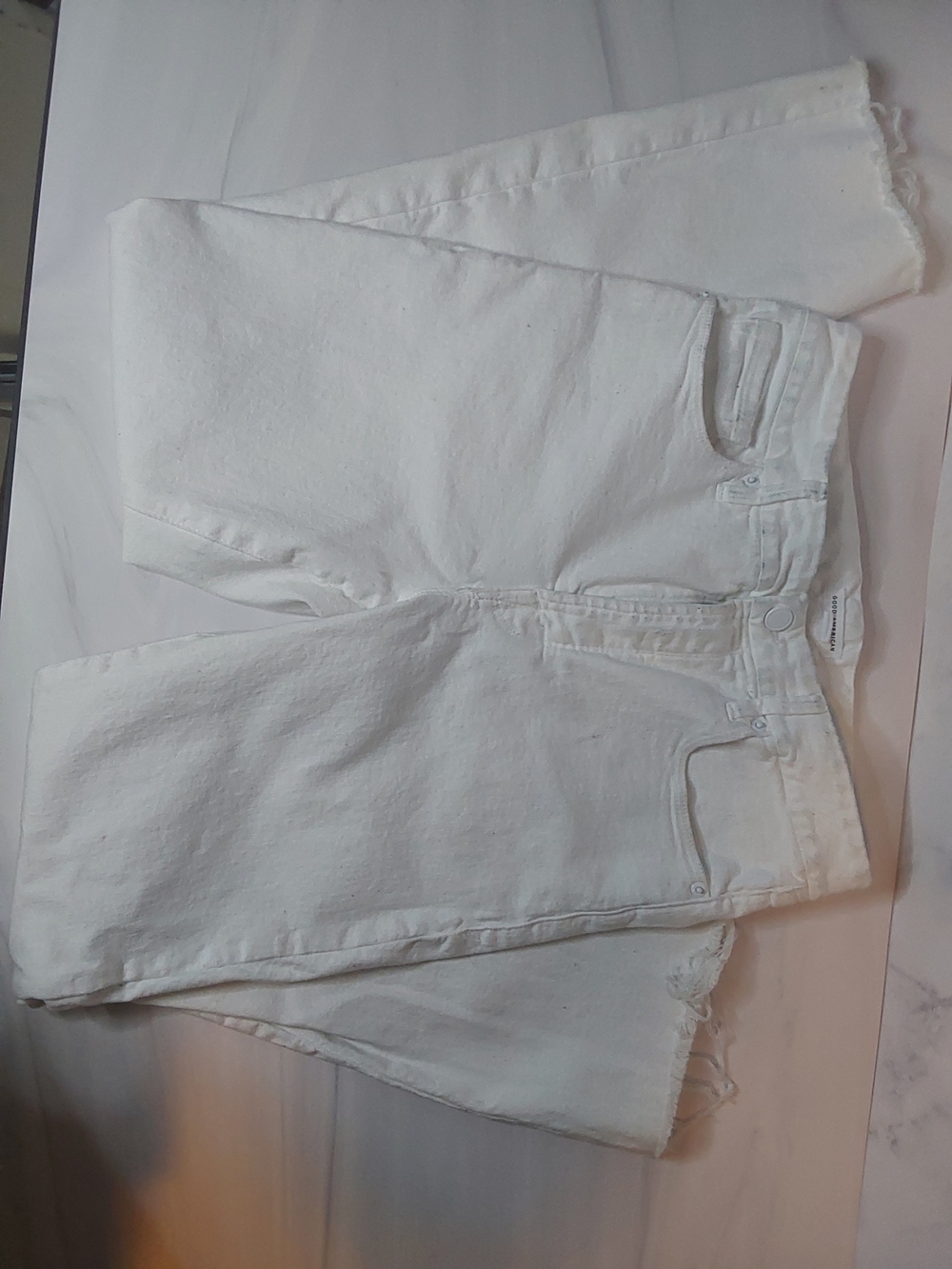 Good American White High-Rise Jeans